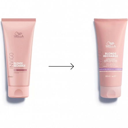 Odżywka Wella Invigo Blonde Recharge Cool, ochładzająca kolorów włosów blond 200ml Odżywka do włosów blond Wella 4064666339016