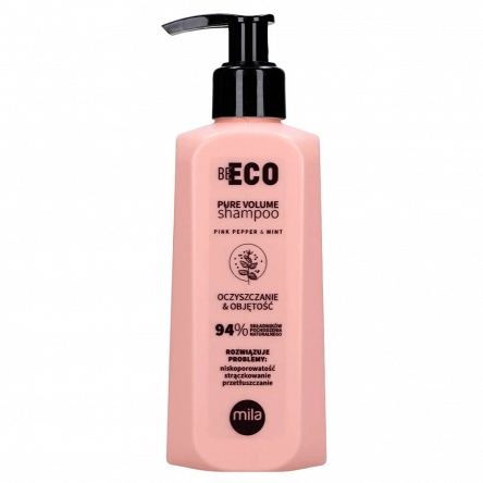Szampon Mila Professional Be Eco Pure Volume oczyszczający i nadający objętości do włosów 250ml Szampony do włosów Mila 5907688774788
