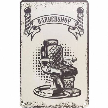 Tablica ozdobna Activ Barber B058 do salonu barberskiego 20x30cm Activ 5906717438660