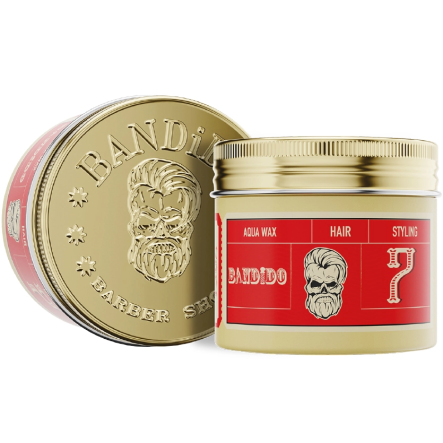 Wosk Bandido Hair Aqua Wax 7 Strong do stylizowania włosów o mocnym chwycie dla mężczyzn 125ml Wosk do włosów dla mężczyzn Bandido 8681863082246