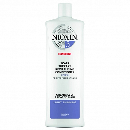 Odżywka Nioxin System 5 rewitalizująca przeznaczona do włosów po zabiegach chemicznych 1000ml Odżywki do włosów zniszczonych Nioxin 3614227273443