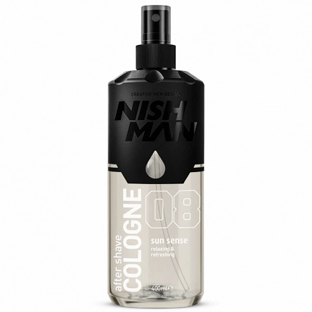 Woda kolońska Nishman After Shave Cologne Sun Sense 08, po goleniu dla mężczyzn 400ml Pielęgnacja brody i wąsów NishMan 8682035083719