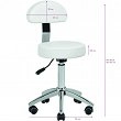 Taboret kosmetyczny Activ Am-304 biały lub czarny dostępny w 48h Hokery fryzjerskie Activ 5906717401312