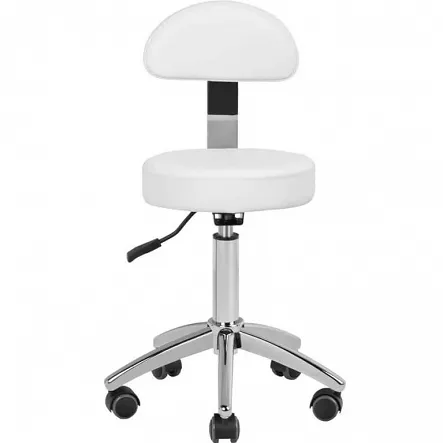 Taboret kosmetyczny Activ Am-304 biały lub czarny dostępny w 48h Hokery fryzjerskie Activ 5906717401312