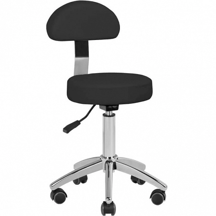 Taboret kosmetyczny Activ Am-304 biały lub czarny dostępny w 48h Hokery fryzjerskie Activ 5906717401312