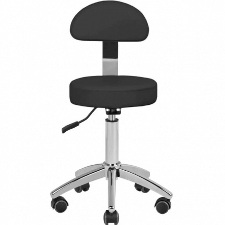 Taboret kosmetyczny Activ Am-304 biały lub czarny dostępny w 48h Hokery fryzjerskie Activ 5906717401312