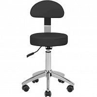 Taboret kosmetyczny Activ Am-304 biały lub czarny dostępny w 48h Hokery fryzjerskie Activ