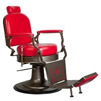 Fotel Gabbiano Red Star barberski czerwony dostępny w 48h Fotele barberskie Gabbiano 5906717417047