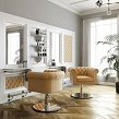 Fotel fryzjerski Panda DUKE w stylu Chesterfield Fotele fryzjerskie Panda  