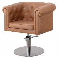 Fotel fryzjerski Panda DUKE w stylu Chesterfield Fotele fryzjerskie Panda