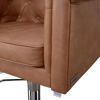 Fotel fryzjerski Panda DUKE w stylu Chesterfield Fotele fryzjerskie Panda