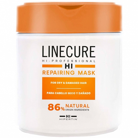 Maska do włosów Hipertin Linecure Repairing głęboko regenerująca 500ml Maska do włosów zniszczonych Hipertin 8430190067316