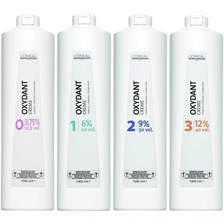 Oxydant Loreal 3.75, 6, 9 lub 12%, 1000ml do farb Majirel, Majiblond i Majirouge, Blond Studio Oxydanty do farb L'Oreal Professionnel 3474630449367