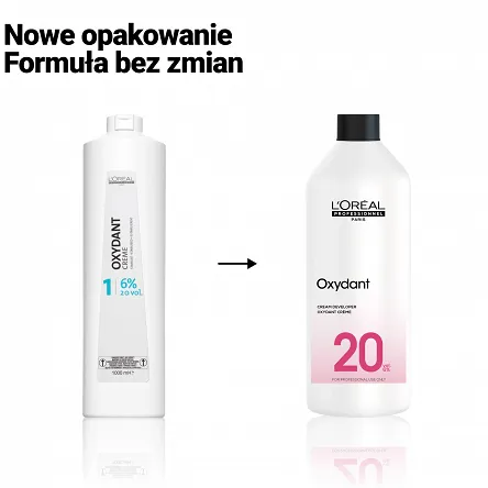 Oxydant Loreal 3.75, 6, 9 lub 12%, 1000ml do farb Majirel, Majiblond i Majirouge, Blond Studio Oxydanty do farb L'Oreal Professionnel 3474630449367