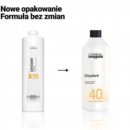 Oxydant Loreal 3.75, 6, 9 lub 12%, 1000ml do farb Majirel, Majiblond i Majirouge, Blond Studio Oxydanty do farb L'Oreal Professionnel 3474630449367
