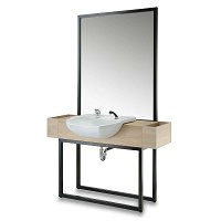 Konsoleta barberska Panda Crudo w stylu loftowym Konsole barberskie Panda