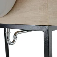 Konsoleta barberska Panda Crudo w stylu loftowym Konsole barberskie Panda