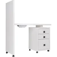 Stolik Ayala Merida do manicure płyta połysk Biurka i stoliki kosmetyczne Ayala