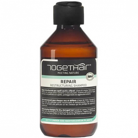 Naturalny szampon regenerujący Togethair Repair do włosów zniszczonych i suchych 250ml Togethair 8002738183163