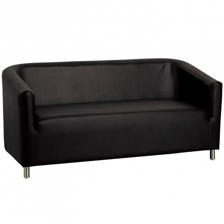 Sofa Gabbiano M021 do poczekalni fryzjerskiej, czarna Gabbiano 5906717421013