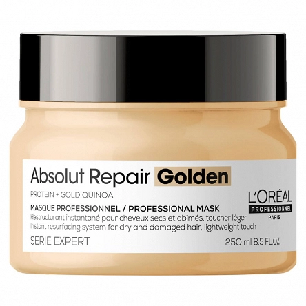 Maska Loreal Absolut Repair Golden regenerująca włosy (złota) 250ml Maska do włosów zniszczonych L'Oreal Professionnel 3474636975327