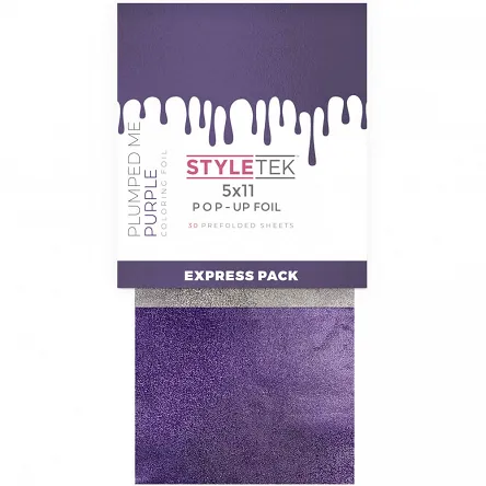 Folia do farbowania Styletek Pop-up Foil Purple, kolor fioletowy 30szt. Styletek 10187291