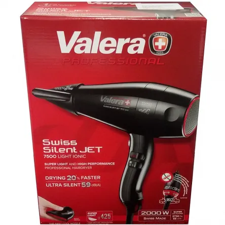 Suszarka Valera Swiss Silent Jet 7500 Light Ionic RotoCord 2000W Suszarki do włosów Valera 7610558005445