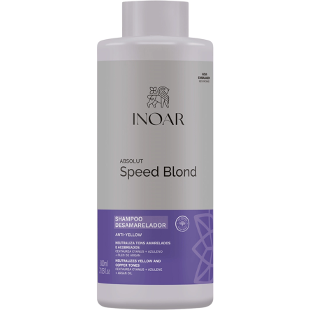 Szampon INOAR Speed Blond do włosów blond 800ml Włosy farbowane Inoar 7908124406230