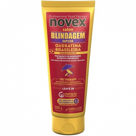 Odżywka Novex Brazilian Keratin Capillary bez spłukiwania nawilżająca włosy 200ml Odżywki do włosów suchych Novex 876120001353