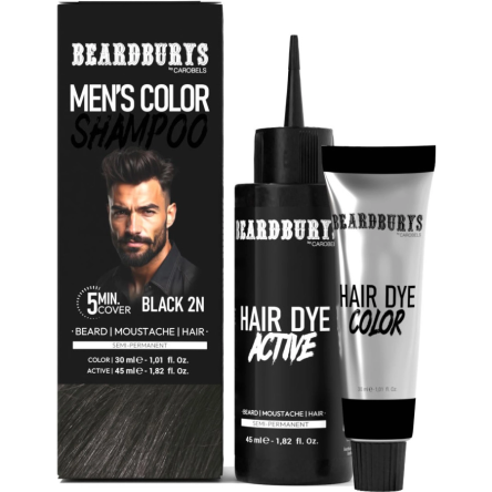 Szampon koloryzujący Beardburys półtrwały do włosów, brody i wąsów (4 kolory) Beardburys Beardburys 8431332126021