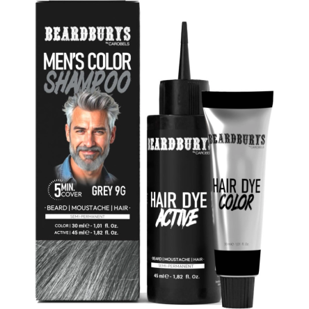 Szampon koloryzujący Beardburys półtrwały do włosów, brody i wąsów (4 kolory) Beardburys Beardburys 8431332126021