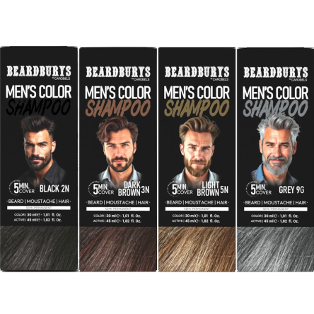 Szampon koloryzujący Beardburys półtrwały do włosów, brody i wąsów (4 kolory) Beardburys Beardburys 8431332126021