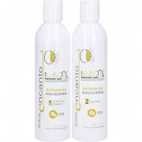 Zestaw Encanto Do Brasil Nanox do keratynowego prostowania włosów 2x473ml Trwała i prostowanie Encanto