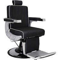 Fotel fryzjerski Ayala BARBER CARLOS czarny, męski Fotele barberskie Ayala