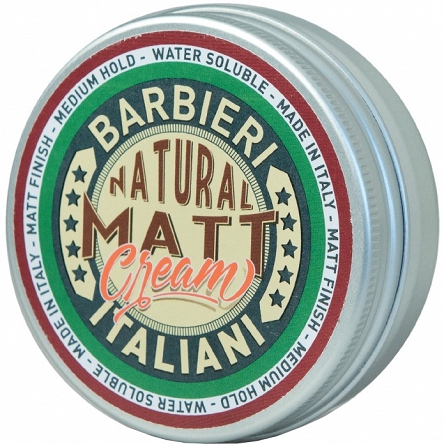 Krem Barbieri Italiani Natural Matt matujący do włosów 100ml Kremy do włosów Barbieri 806809221505