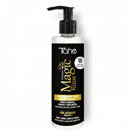 Balsam Tahe Magic Rizos Curl Activator nawilżający włosy z olejem lnianym 200ml Odżywki do włosów Tahe 8426827723489