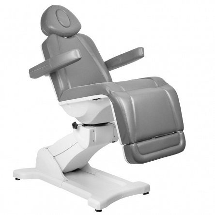 Fotel Activ AZZURRO 869A kosmetyczny, elektryczny, obrotowy, szary dostępny w 48h Fotele kosmetyczne elektryczne Activ