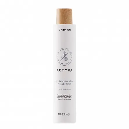 Szampon Kemon Actyva Nutrizone Ricca do włosów bardzo suchych 250ml Szampony do włosów Kemon 8020936056386