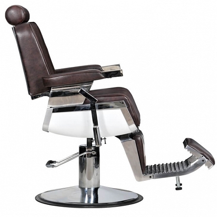 Fotel Italpro Barber brązowy dostępny w 48h Fotele barberskie Italpro