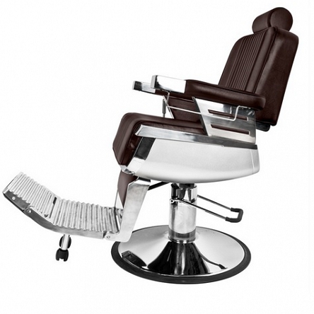 Fotel barberski Gabbiano Royal brązowy dostępny w 48H Fotele barberskie Gabbiano