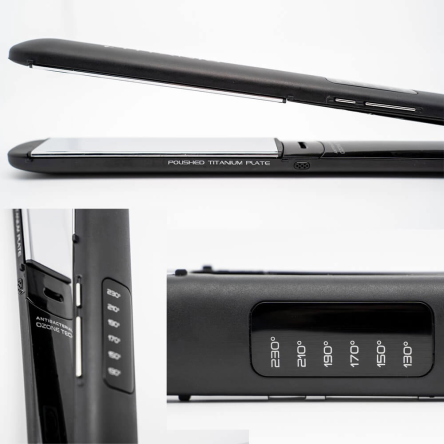 Prostownica Ga.ma Titanio Led 4D do włosów z jonizacją i ozonem, technologia tytanowa Ga.ma 8023277150874