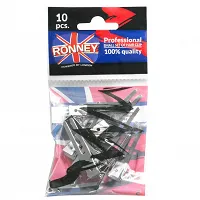 Klipsy fryzjerskie RONNEY (30939/10) 10szt  klipsy metalowe Ronney 5905094608680