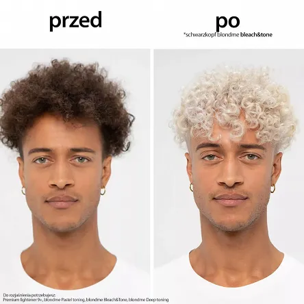 Krem Schwarzkopf Blondme Bleach&Tone rozjaśniająco-tonujący do włosów 60ml Farby do włosów blond Schwarzkopf 4045787924763