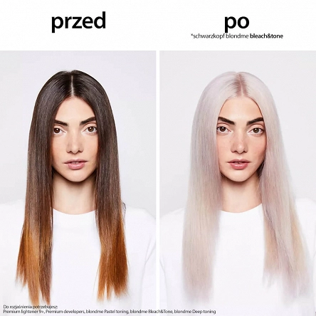 Krem Schwarzkopf Blondme Bleach&Tone rozjaśniająco-tonujący do włosów 60ml Farby do włosów blond Schwarzkopf 4045787924763