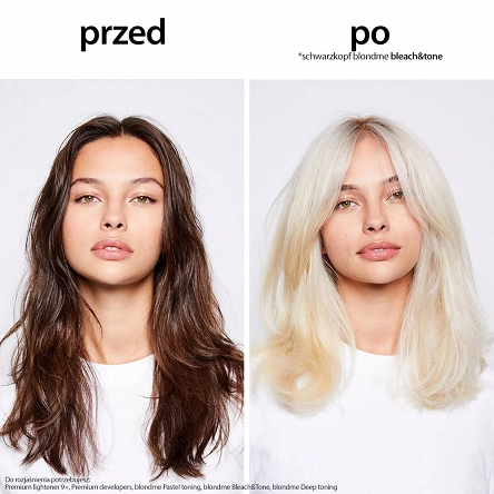 Krem Schwarzkopf Blondme Bleach&Tone rozjaśniająco-tonujący do włosów 60ml Farby do włosów blond Schwarzkopf 4045787924763