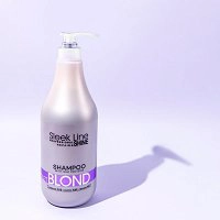 Szampon Stapiz Sleek Line Violet Blond neutralizujący do włosów blond 1000ml Szampony i spraye koloryzujące Stapiz 5906874553381