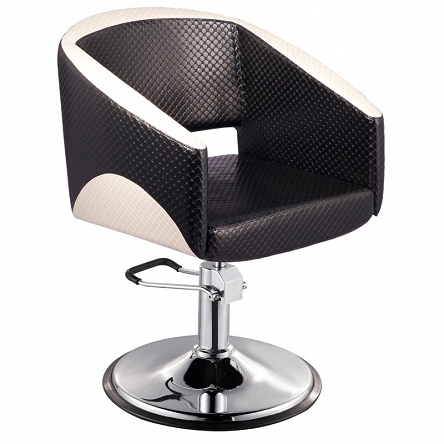 Fotel Fryzjerski Gabbiano Paryż czarno-beżowy dostępny w 48h Fotele fryzjerskie Gabbiano