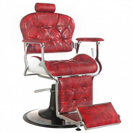 Fotel barberski Gabbiano PREMIER fryzjerski czerwony dostępny w 48h Fotele barberskie Gabbiano