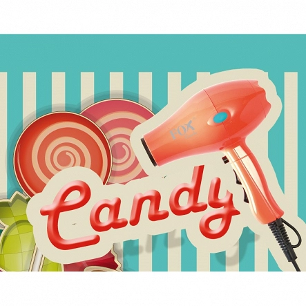 Suszarka Fox CANDY kompaktowa do włosów z jonizacją, pomarańczowa 2100W Suszarki do włosów Fox 5904993465097