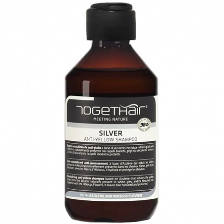 Naturalny szampon Togethair Silver Anti-yellow neutralizujący zółte odcienie włosów 250ml Togethair 8002738183507